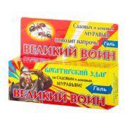 От муравьев Великий Воин гель 45 гр. шприц(1/60) желтая упак.
